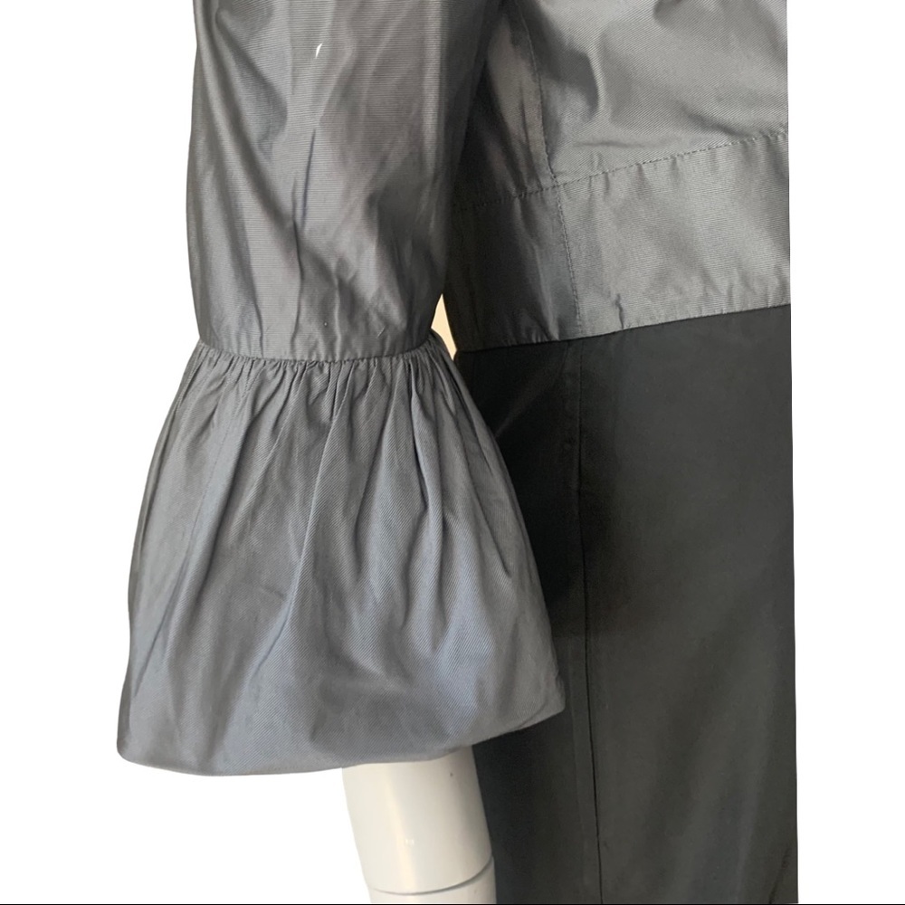 BCBGMAXAZRIA Natasha Embellished Bell Sleeve Taffeta Dress Party - Picture 9 of 16